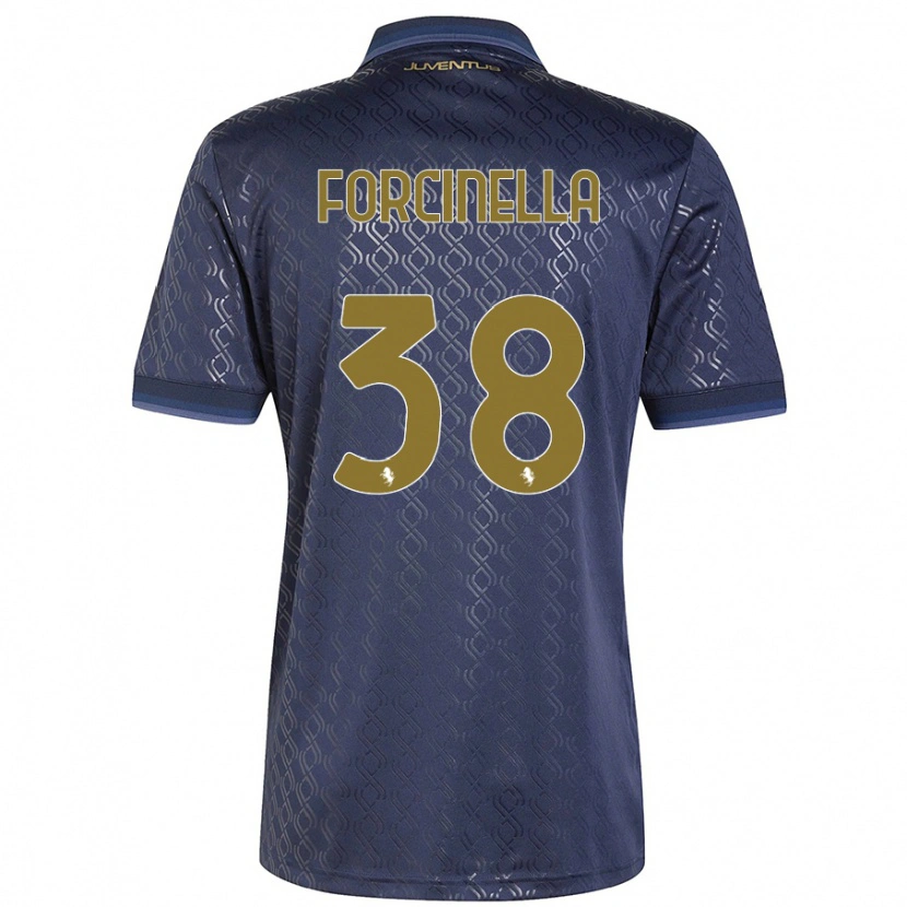 Danxen Kvinnor Camilla Forcinella #38 Marinblå Tredjesatsen Matchtröjor 2024/25 Tröjor T-Tröja