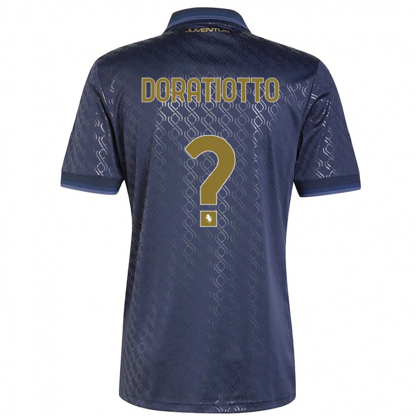 Danxen Kvinnor Giulio Doratiotto #0 Marinblå Tredjesatsen Matchtröjor 2024/25 Tröjor T-Tröja