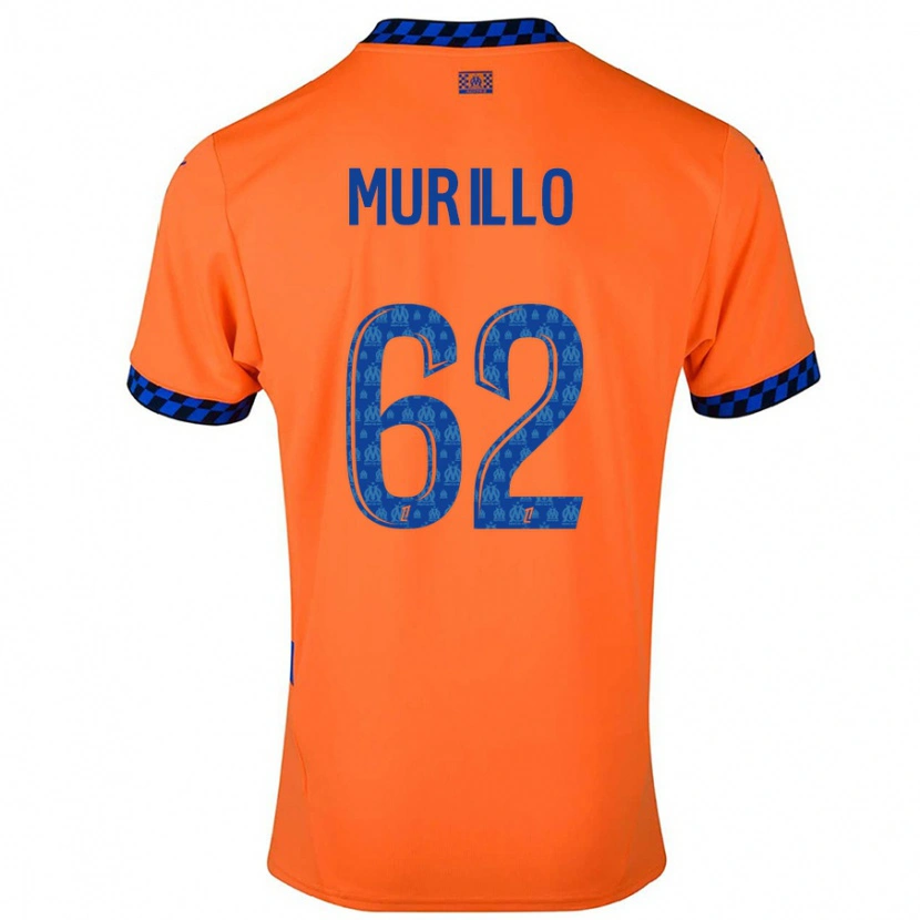 Danxen Kvinnor Amir Murillo #62 Orange Mörkblå Tredjesatsen Matchtröjor 2024/25 Tröjor T-Tröja
