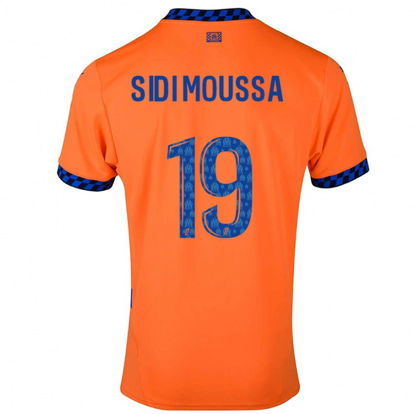 Danxen Kvinnor Salima Sidi Moussa #19 Orange Mörkblå Tredjesatsen Matchtröjor 2024/25 Tröjor T-Tröja