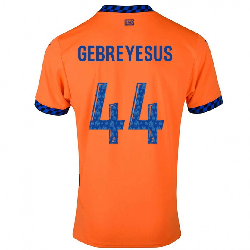 Danxen Kvinnor Esey Gebreyesus #44 Orange Mörkblå Tredjesatsen Matchtröjor 2024/25 Tröjor T-Tröja