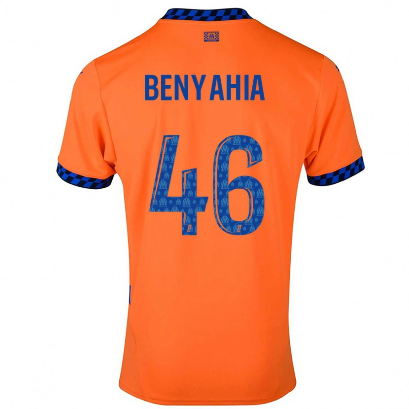 Danxen Kvinnor Aylan Benyahia-Tani #46 Orange Mörkblå Tredjesatsen Matchtröjor 2024/25 Tröjor T-Tröja