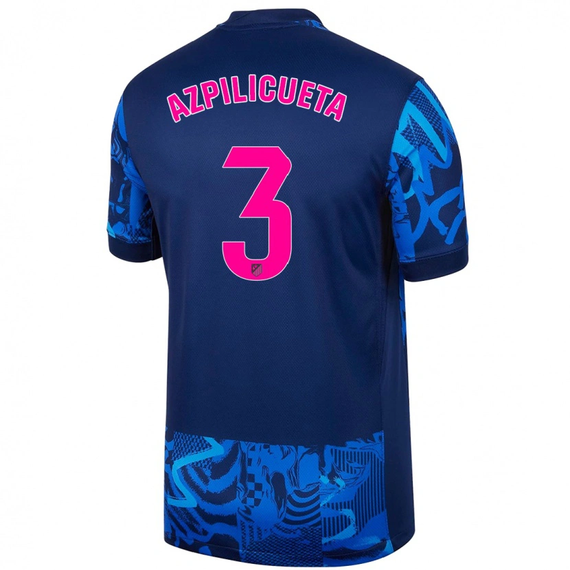 Danxen Kvinnor César Azpilicueta #3 Kungsblå Tredjesatsen Matchtröjor 2024/25 Tröjor T-Tröja