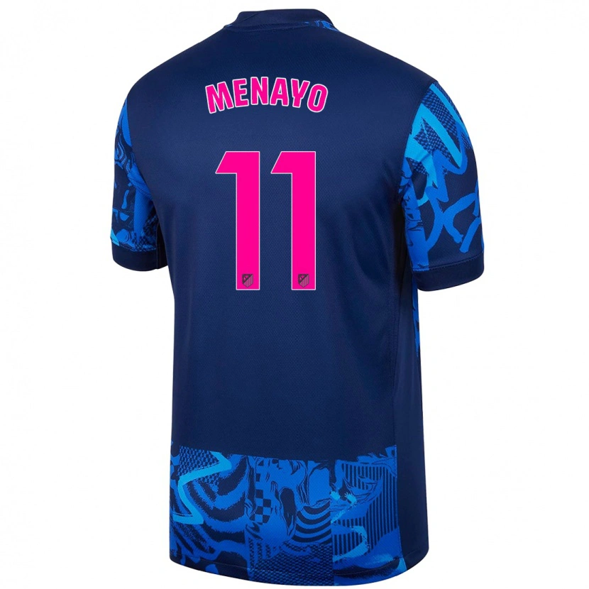 Danxen Kvinnor Carmen Menayo #11 Kungsblå Tredjesatsen Matchtröjor 2024/25 Tröjor T-Tröja