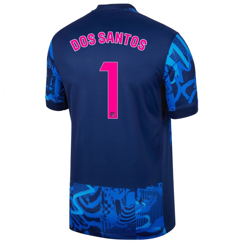 Danxen Kvinnor Alex Dos Santos #1 Kungsblå Tredjesatsen Matchtröjor 2024/25 Tröjor T-Tröja