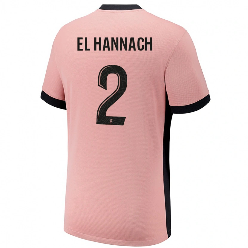 Danxen Kvinnor Naoufel El Hannach #2 Rost Rosa Tredjesatsen Matchtröjor 2024/25 Tröjor T-Tröja