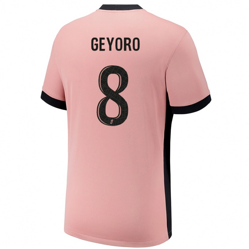 Danxen Kvinnor Grace Geyoro #8 Rost Rosa Tredjesatsen Matchtröjor 2024/25 Tröjor T-Tröja