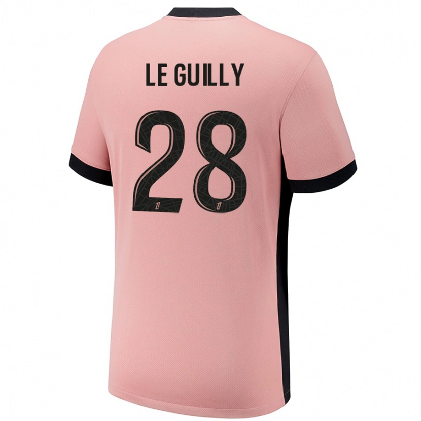 Danxen Kvinnor Jade Le Guilly #28 Rost Rosa Tredjesatsen Matchtröjor 2024/25 Tröjor T-Tröja