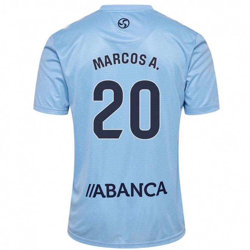 Danxen Barn Marcos Alonso #20 Blå Röd Hemmatröja Matchtröjor 2024/25 Tröjor T-Tröja