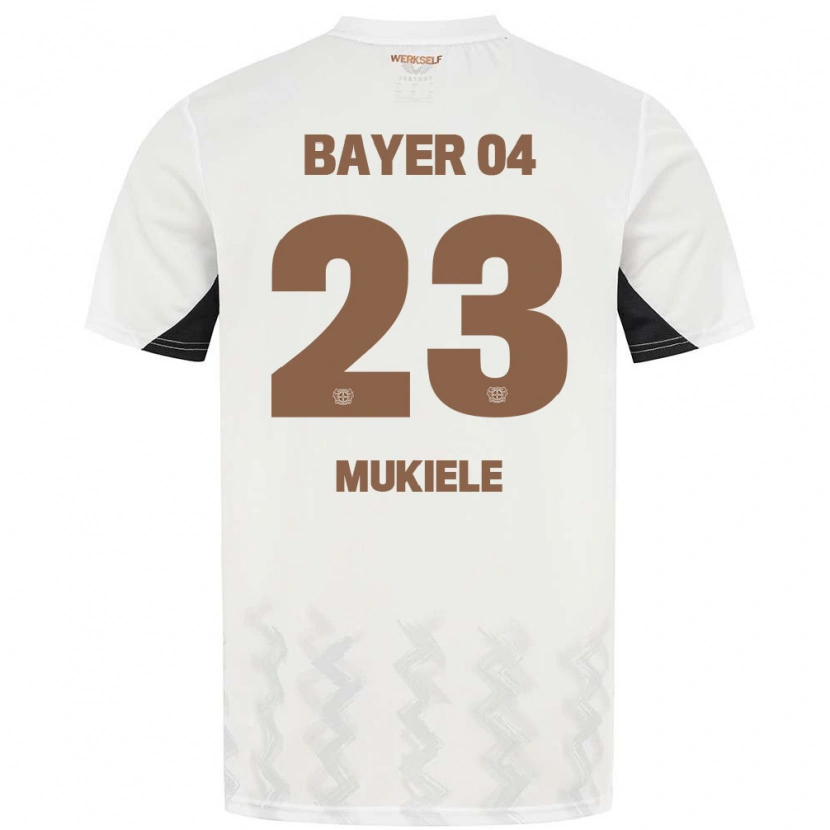 Danxen Barn Nordi Mukiele #23 Vit Blå Röd Bortatröja Matchtröjor 2024/25 Tröjor T-Tröja