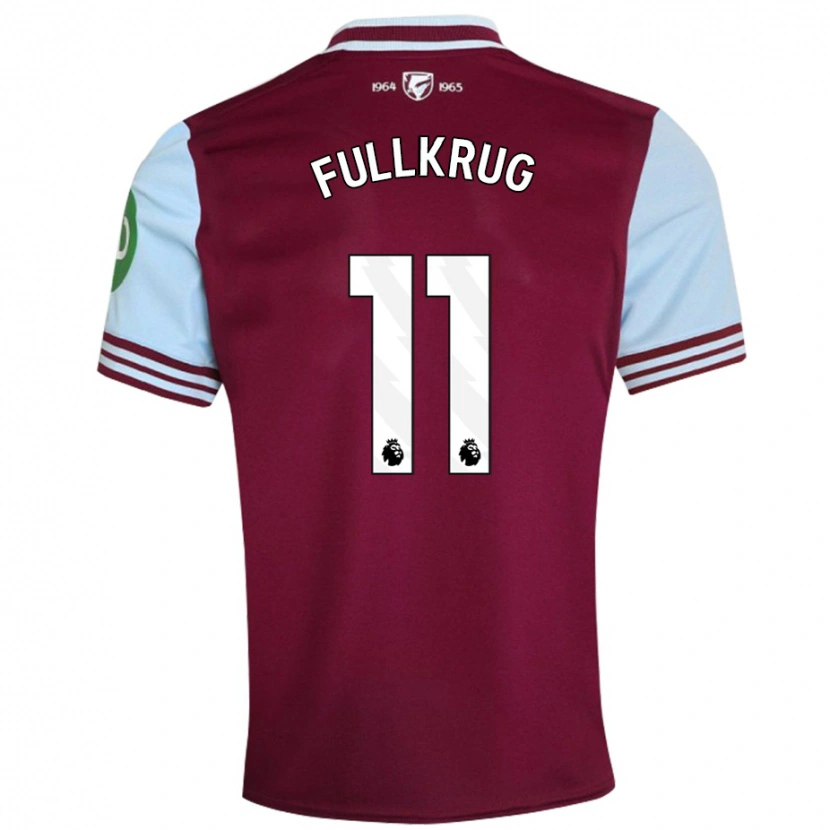 Danxen Barn Niclas Füllkrug #11 Mörkröd Hemmatröja Matchtröjor 2024/25 Tröjor T-Tröja