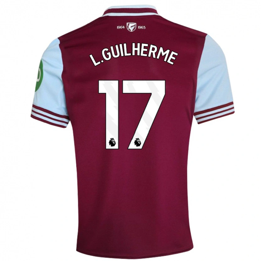 Danxen Barn Luis Guilherme #17 Mörkröd Hemmatröja Matchtröjor 2024/25 Tröjor T-Tröja