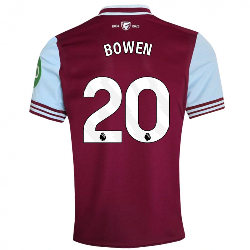 Danxen Barn Jarrod Bowen #20 Mörkröd Hemmatröja Matchtröjor 2024/25 Tröjor T-Tröja