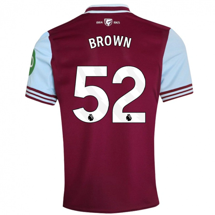 Danxen Barn Luis Brown #52 Mörkröd Hemmatröja Matchtröjor 2024/25 Tröjor T-Tröja