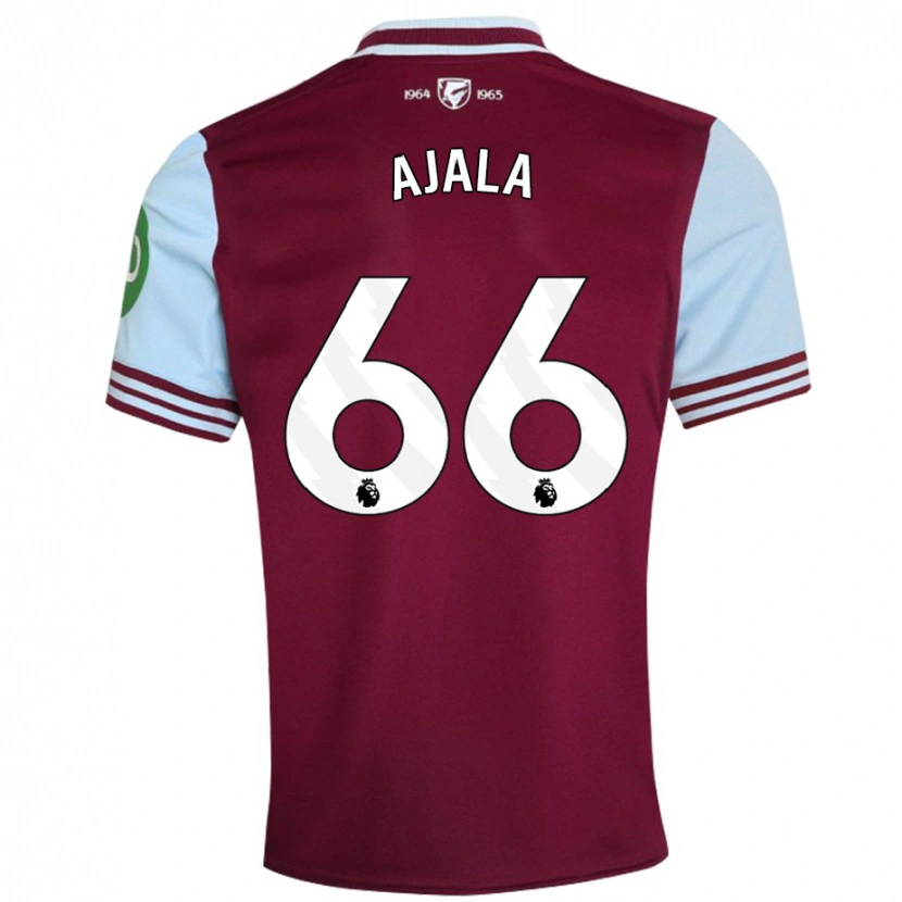 Danxen Barn Joshua Ajala #66 Mörkröd Hemmatröja Matchtröjor 2024/25 Tröjor T-Tröja