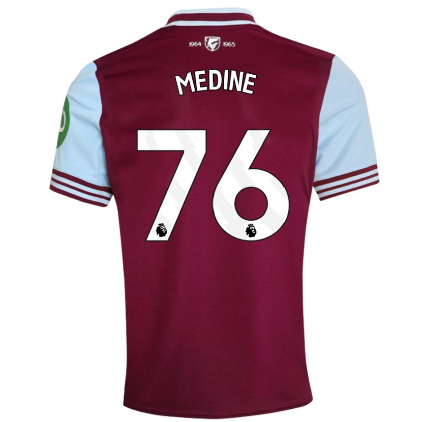 Danxen Barn Jethro Medine #76 Mörkröd Hemmatröja Matchtröjor 2024/25 Tröjor T-Tröja