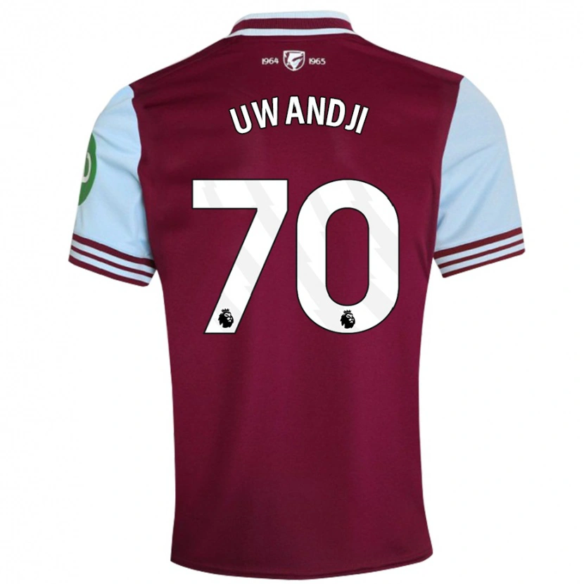Danxen Barn Blaise Uwandji #70 Mörkröd Hemmatröja Matchtröjor 2024/25 Tröjor T-Tröja