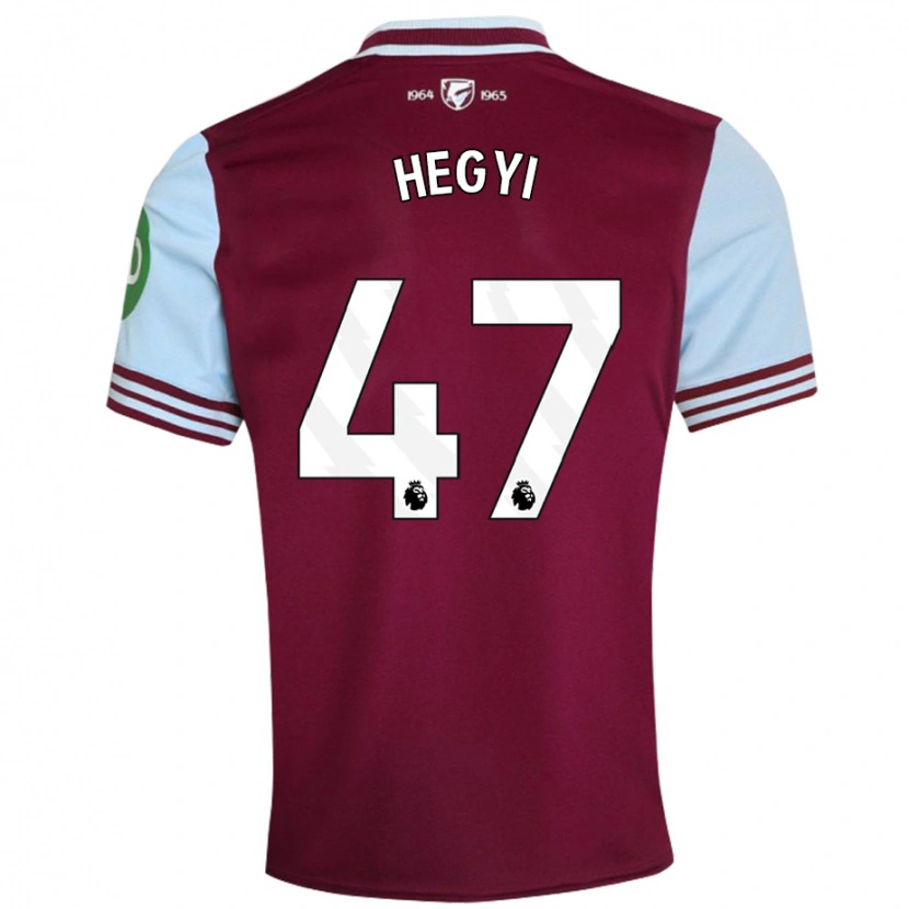 Danxen Barn Krisztian Hegyi #47 Mörkröd Hemmatröja Matchtröjor 2024/25 Tröjor T-Tröja