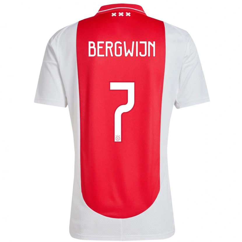 Danxen Barn Steven Bergwijn #7 Röd Vit Hemmatröja Matchtröjor 2024/25 Tröjor T-Tröja