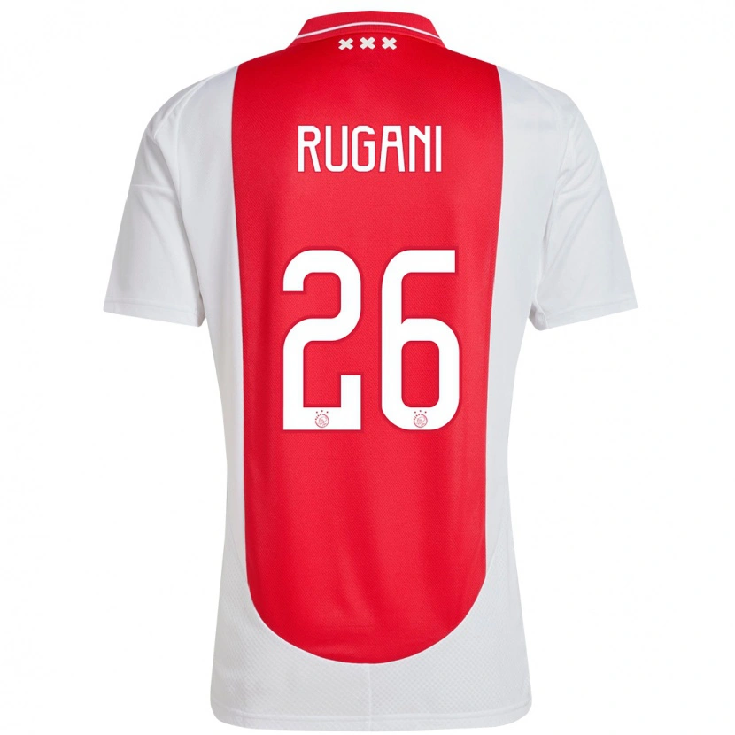 Danxen Barn Daniele Rugani #26 Röd Vit Hemmatröja Matchtröjor 2024/25 Tröjor T-Tröja