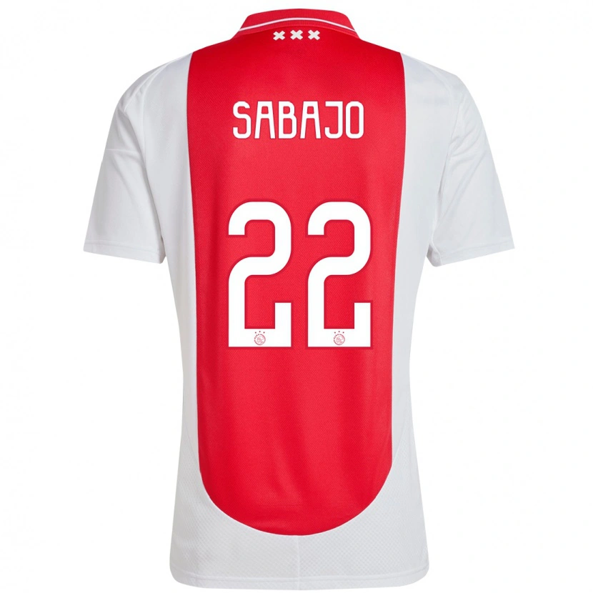 Danxen Barn Quinty Sabajo #22 Röd Vit Hemmatröja Matchtröjor 2024/25 Tröjor T-Tröja