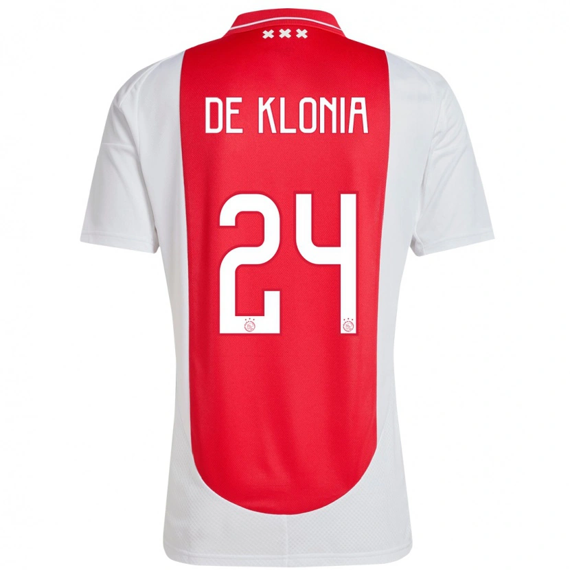 Danxen Barn Daliyah De Klonia #24 Röd Vit Hemmatröja Matchtröjor 2024/25 Tröjor T-Tröja