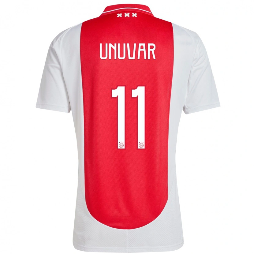 Danxen Barn Naci Unuvar #11 Röd Vit Hemmatröja Matchtröjor 2024/25 Tröjor T-Tröja