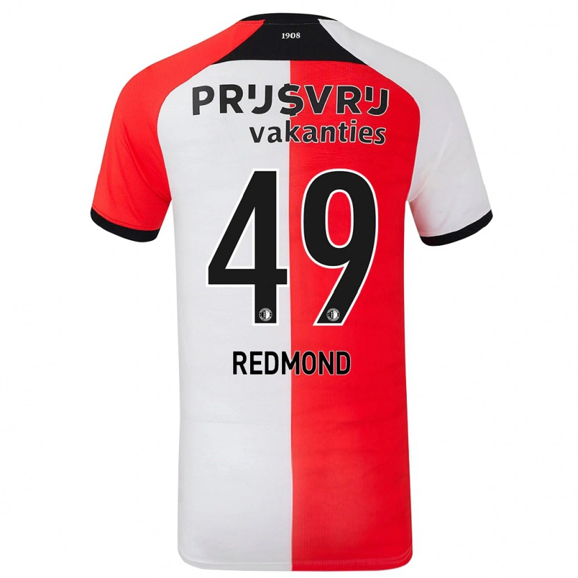 Danxen Barn Zepiqueno Redmond #49 Röd Vit Hemmatröja Matchtröjor 2024/25 Tröjor T-Tröja