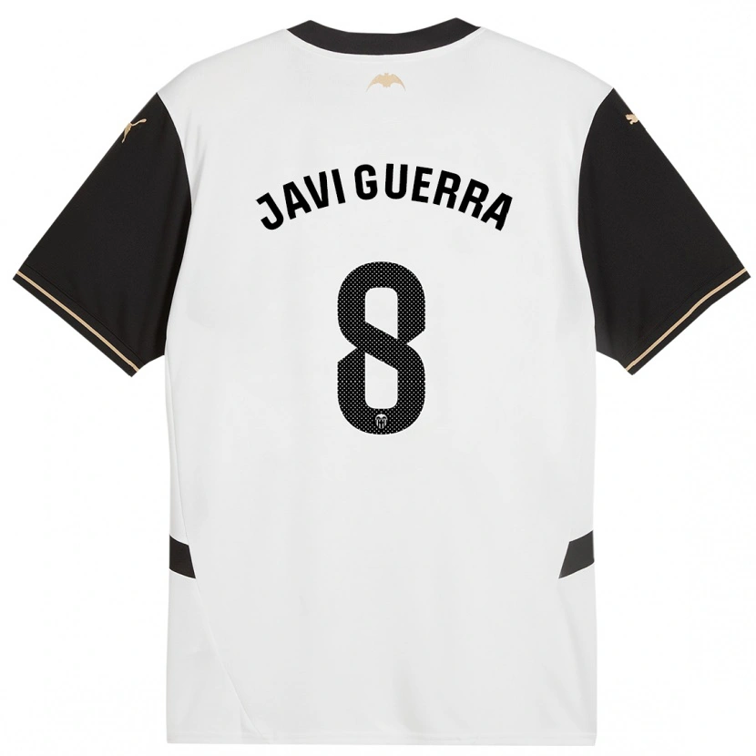 Danxen Barn Javi Guerra #8 Vit Svart Hemmatröja Matchtröjor 2024/25 Tröjor T-Tröja
