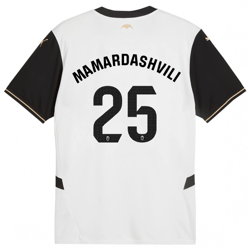 Danxen Barn Giorgi Mamardashvili #25 Vit Svart Hemmatröja Matchtröjor 2024/25 Tröjor T-Tröja