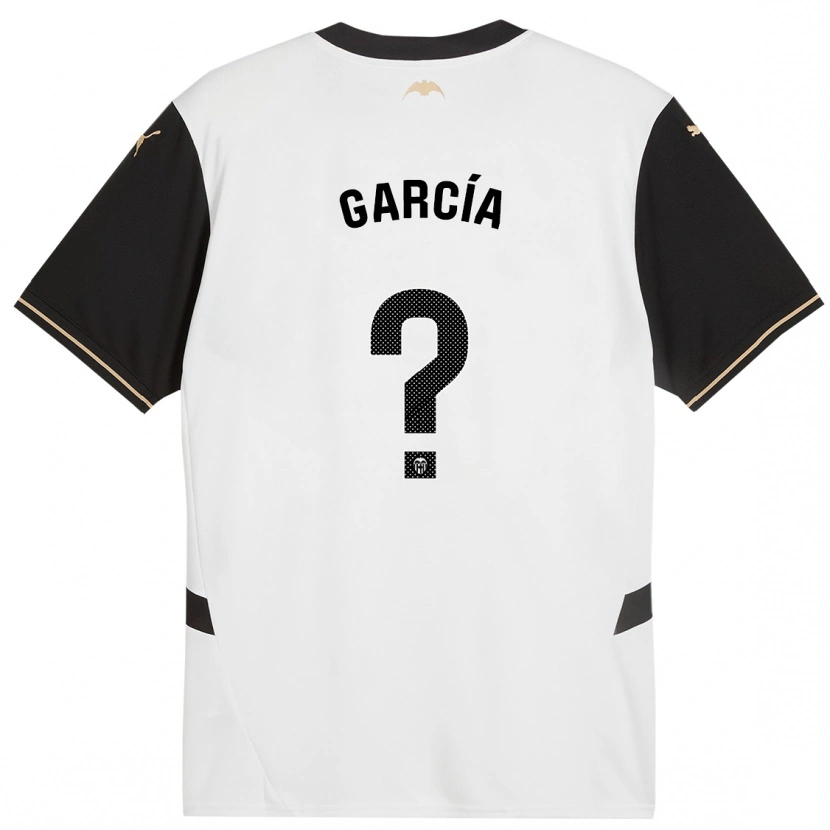 Danxen Barn Víctor García #0 Vit Svart Hemmatröja Matchtröjor 2024/25 Tröjor T-Tröja