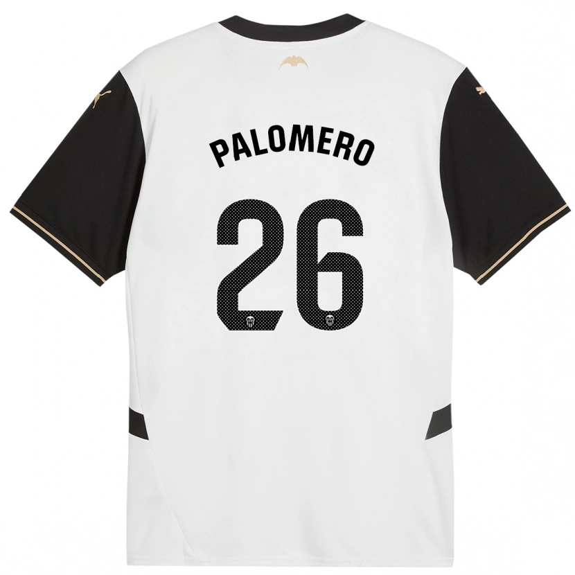 Danxen Barn Marc Palomero #26 Vit Svart Hemmatröja Matchtröjor 2024/25 Tröjor T-Tröja