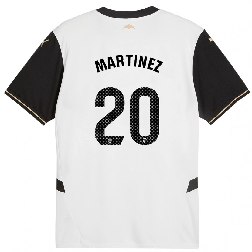 Danxen Barn Asun Martínez #20 Vit Svart Hemmatröja Matchtröjor 2024/25 Tröjor T-Tröja