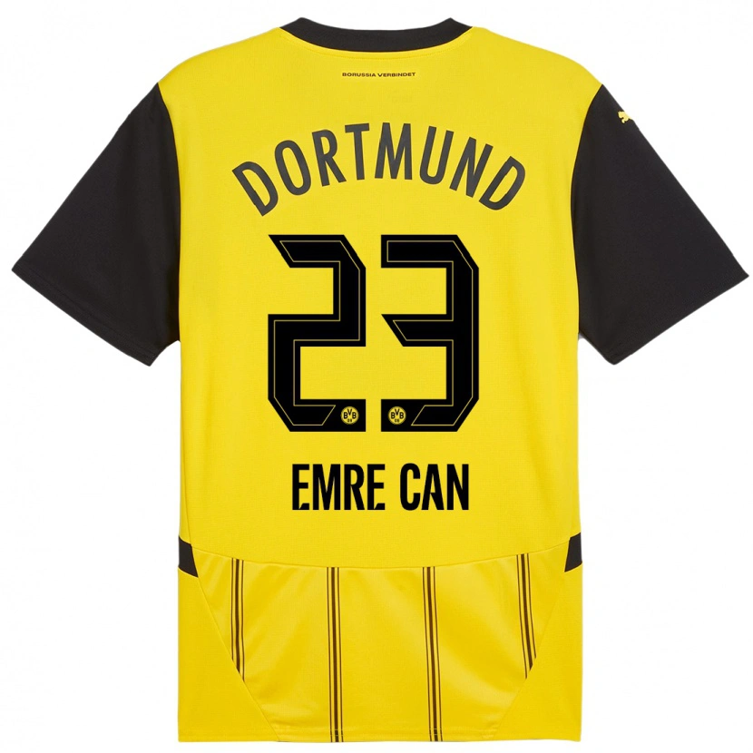 Danxen Barn Emre Can #23 Gul Svart Hemmatröja Matchtröjor 2024/25 Tröjor T-Tröja