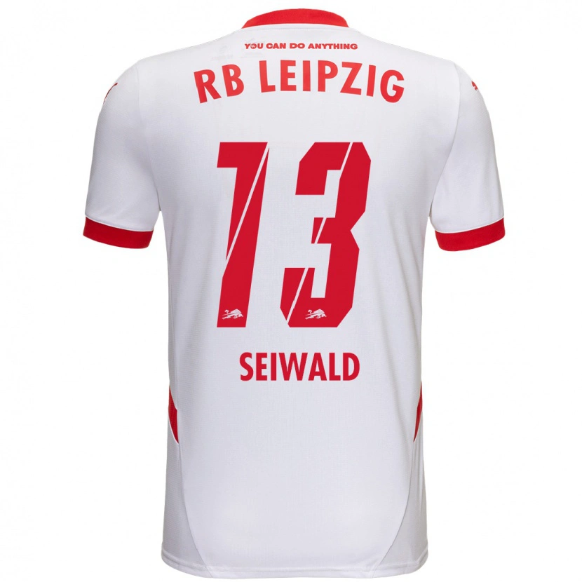 Danxen Barn Nicolas Seiwald #13 Vit Röd Hemmatröja Matchtröjor 2024/25 Tröjor T-Tröja
