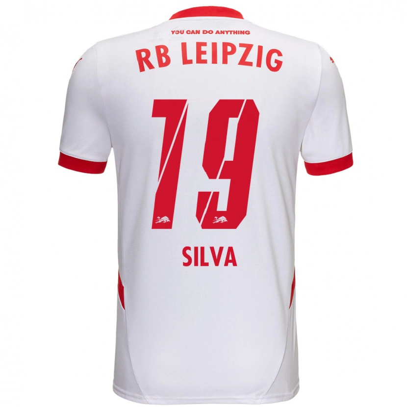 Danxen Barn André Silva #19 Vit Röd Hemmatröja Matchtröjor 2024/25 Tröjor T-Tröja