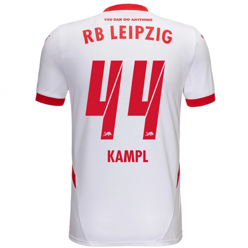 Danxen Barn Kevin Kampl #44 Vit Röd Hemmatröja Matchtröjor 2024/25 Tröjor T-Tröja