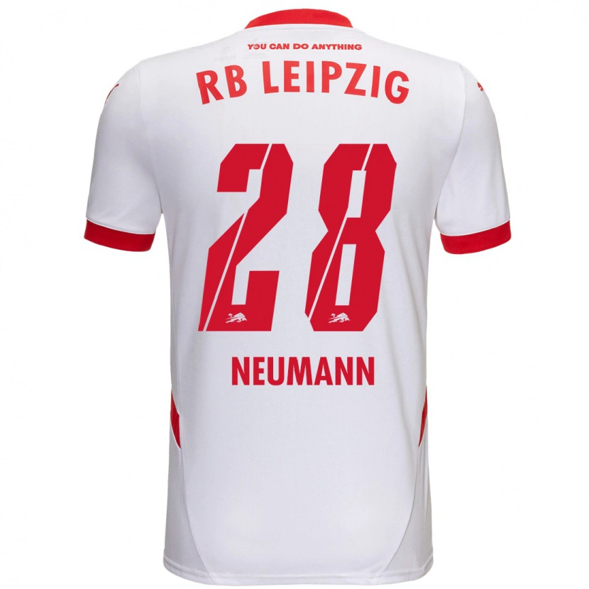 Danxen Barn Cenny Neumann #28 Vit Röd Hemmatröja Matchtröjor 2024/25 Tröjor T-Tröja