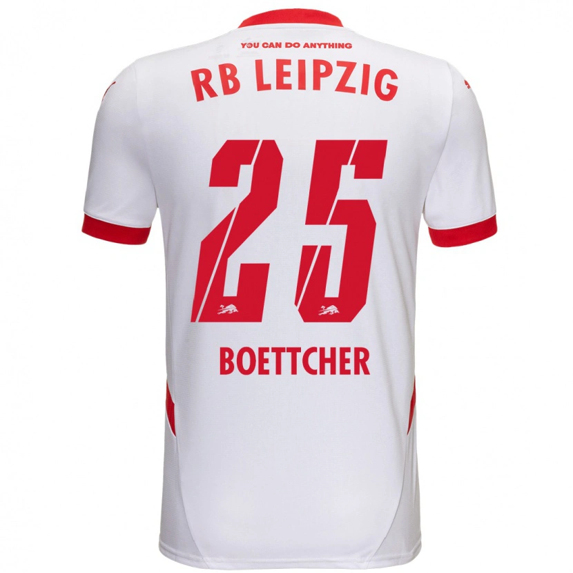 Danxen Barn Eve Boettcher #25 Vit Röd Hemmatröja Matchtröjor 2024/25 Tröjor T-Tröja