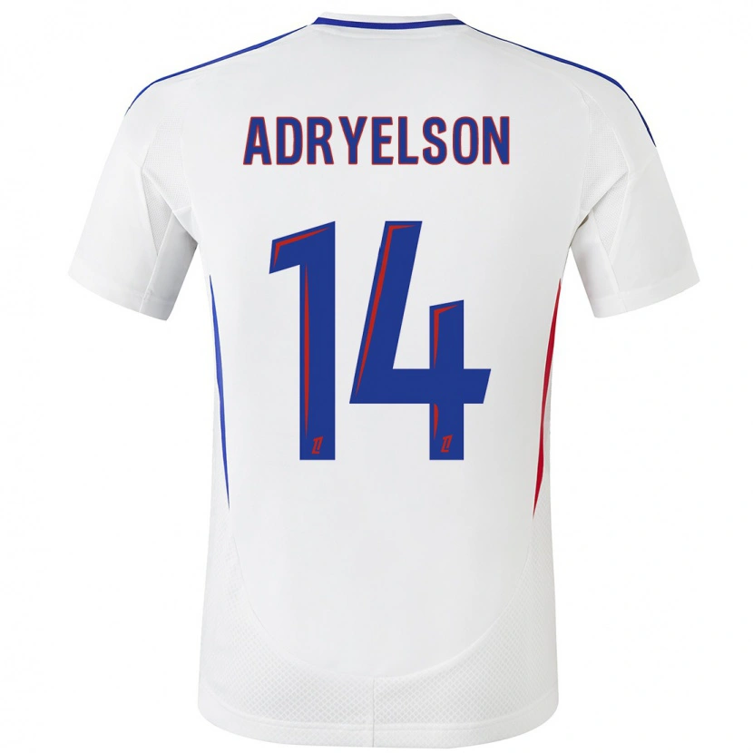 Danxen Barn Adryelson #14 Vit Blå Hemmatröja Matchtröjor 2024/25 Tröjor T-Tröja