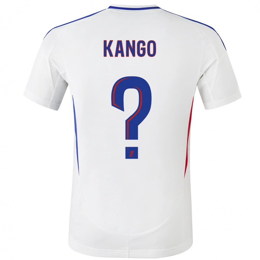 Danxen Barn Steeve Kango #0 Vit Blå Hemmatröja Matchtröjor 2024/25 Tröjor T-Tröja