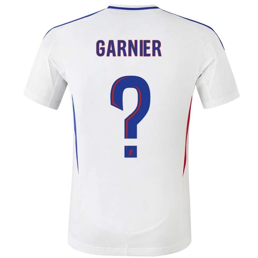 Danxen Barn Erawan Garnier #0 Vit Blå Hemmatröja Matchtröjor 2024/25 Tröjor T-Tröja