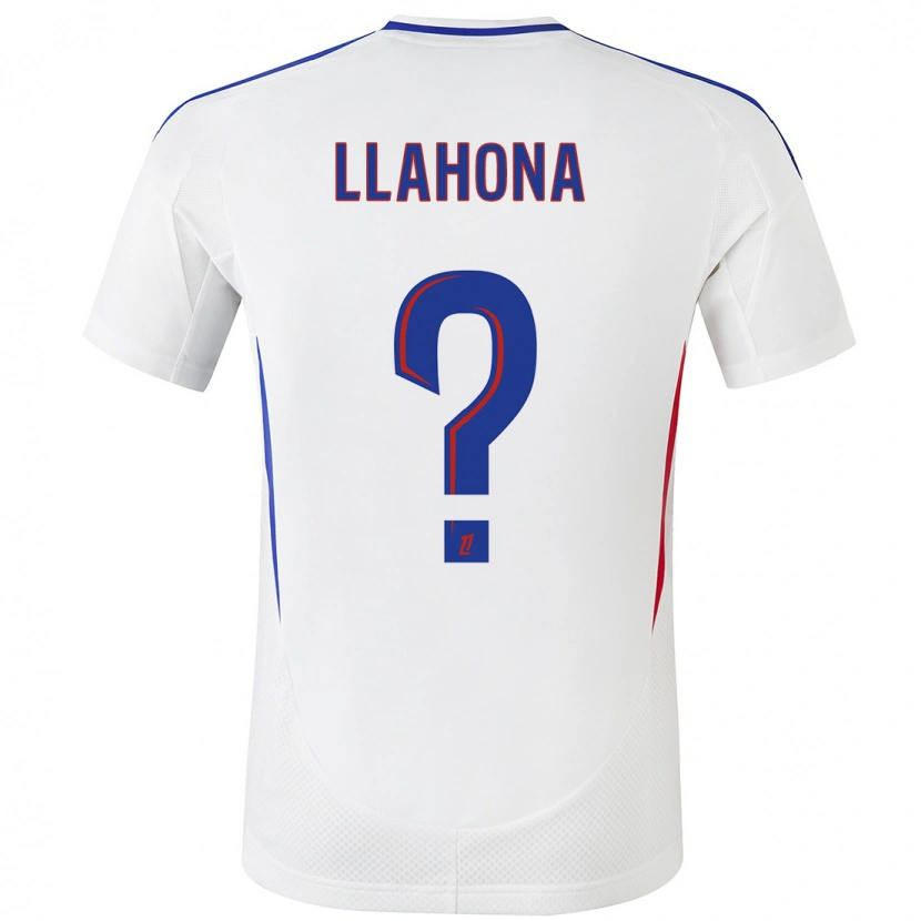 Danxen Barn Yann Llahona #0 Vit Blå Hemmatröja Matchtröjor 2024/25 Tröjor T-Tröja