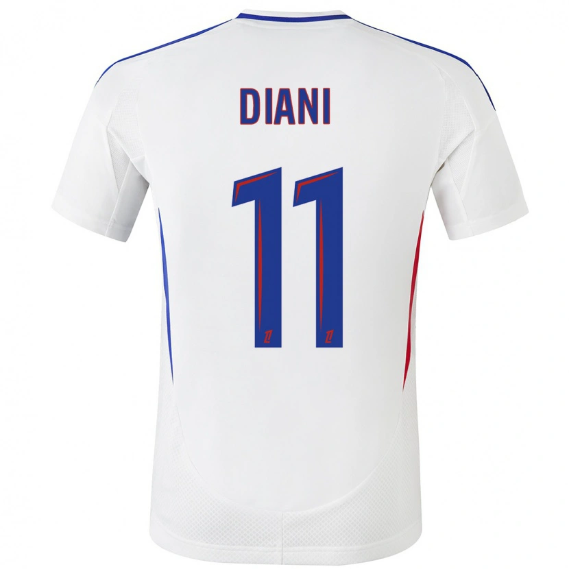 Danxen Barn Kadidiatou Diani #11 Vit Blå Hemmatröja Matchtröjor 2024/25 Tröjor T-Tröja