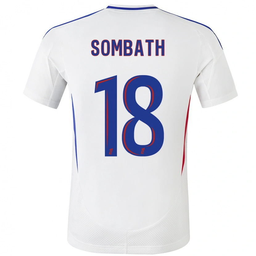 Danxen Barn Alice Sombath #18 Vit Blå Hemmatröja Matchtröjor 2024/25 Tröjor T-Tröja