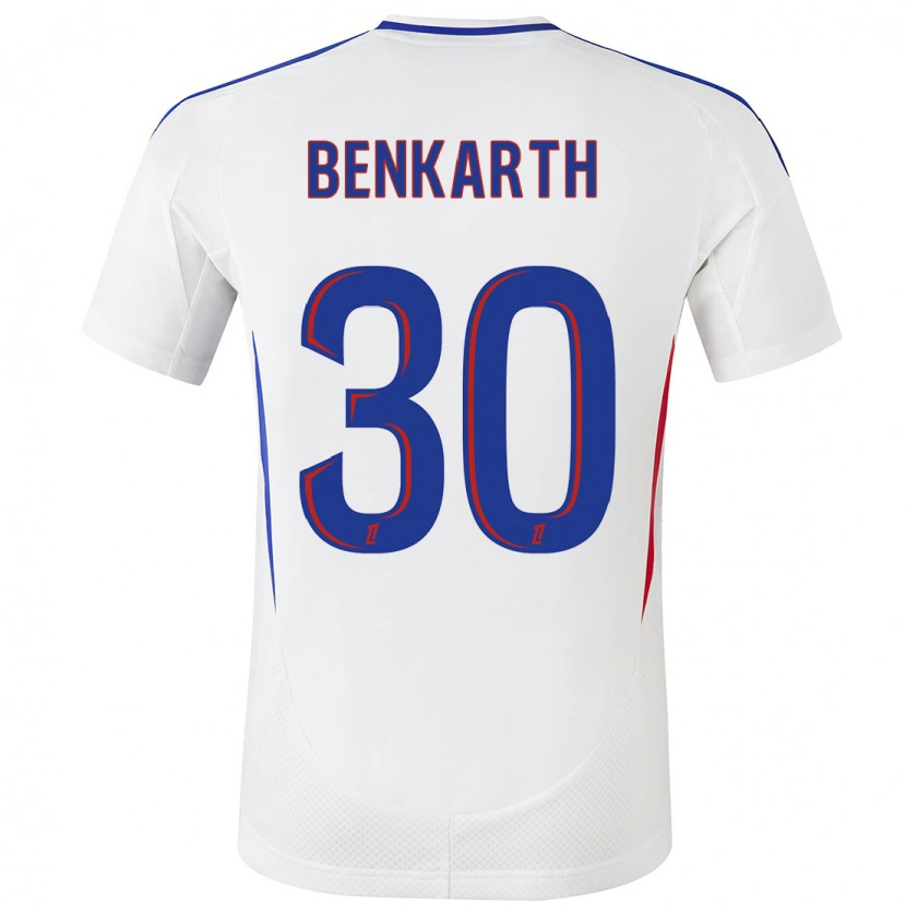 Danxen Barn Laura Benkarth #30 Vit Blå Hemmatröja Matchtröjor 2024/25 Tröjor T-Tröja