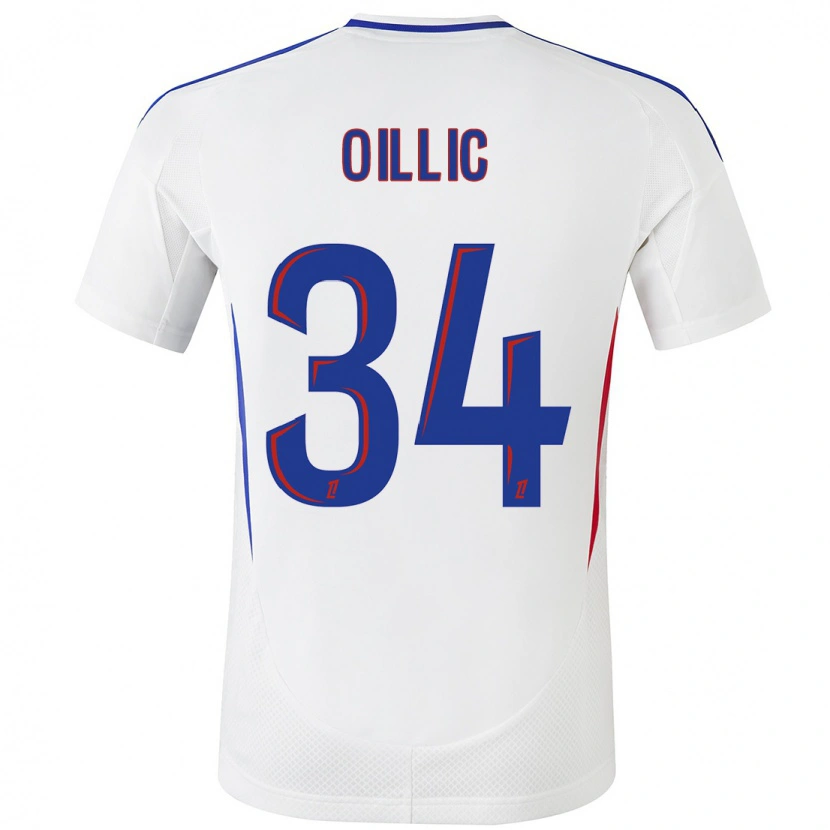 Danxen Barn Laureen Oillic #34 Vit Blå Hemmatröja Matchtröjor 2024/25 Tröjor T-Tröja