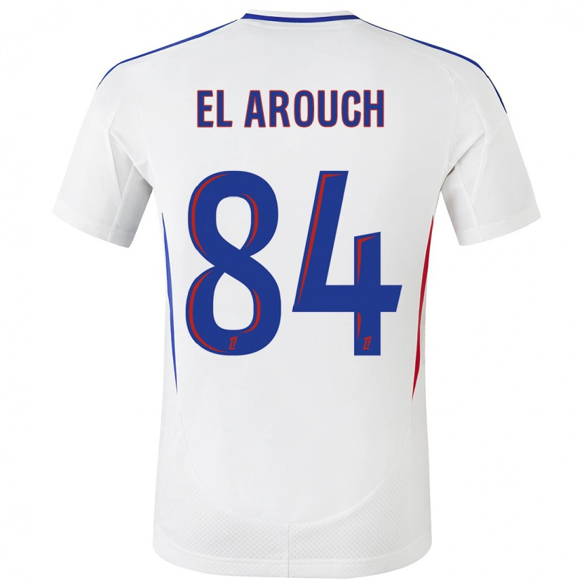 Danxen Barn Mohamed El Arouch #84 Vit Blå Hemmatröja Matchtröjor 2024/25 Tröjor T-Tröja