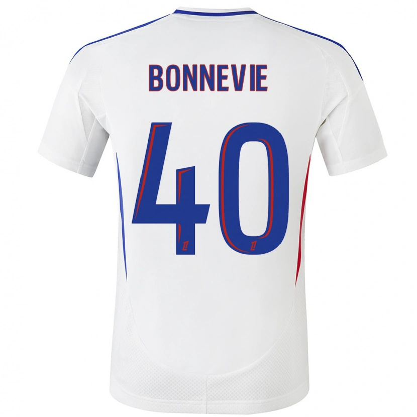 Danxen Barn Kayne Bonnevie #40 Vit Blå Hemmatröja Matchtröjor 2024/25 Tröjor T-Tröja