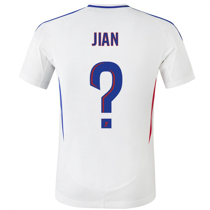 Danxen Barn Tao Jian #0 Vit Blå Hemmatröja Matchtröjor 2024/25 Tröjor T-Tröja